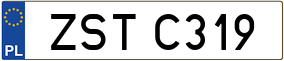 Trailer License Plate